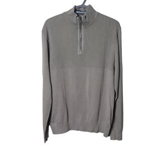 UNTUCKit‎ Men's Duncan Cotton Knit Sweater Gray Large